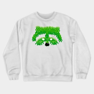 Raccoon Mental Health Awareness Ribbon Crewneck Sweatshirt